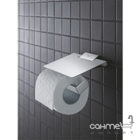 Держатель для туалетной бумаги с крышкой Grohe Selection Cube 40781000 хром
