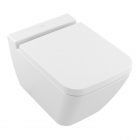 Унітаз підвісний безободковий Villeroy&Boch Finion Direct Flush CeramicPlus 4664R0R1 Alpin White з сидінням softclose 9M88S1R1
