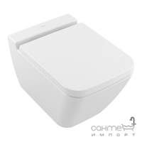 Унітаз підвісний безободковий Villeroy&Boch Finion Direct Flush CeramicPlus 4664R0R1 Alpin White з сидінням softclose 9M88S1R1