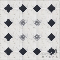 Підлоговий керамограніт, вставка 9,9 х9, 9 Kerama Marazzi Сансеверо Білий 1267S