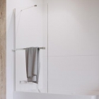 Шторка для ванны с полотенцедержателем Radaway Idea PNJ 50 10001050-01-01W хром/прозрачное стекло