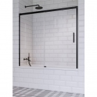 Шторка для ванны Radaway Idea Black PN DWJ 140 10003140-54-01L черный/прозрачное стекло, левосторонняя