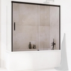 Шторка для ванны Radaway Idea Black PN DWJ+S 140 10042140-54-01R черный/прозрачное стекло, правосторонняя