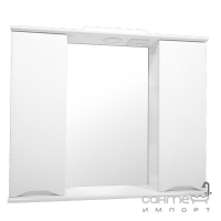 Зеркальный шкафчик с подсветкой Николь Марко 3-11 95 белый