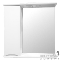 Зеркальный шкафчик с подсветкой левосторонний Николь Марко 3-01 55 белый