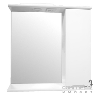 Зеркальный шкафчик с подсветкой правосторонний Николь Марко 3-01 55 белый