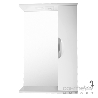 Зеркальный шкафчик с LED-подсветкой правосторонний Николь ВР VR-Z04-50 белый