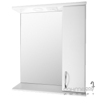 Зеркальный шкафчик с LED-подсветкой правосторонний Николь Стандарт 3-04 55