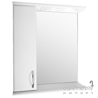 Зеркальный шкафчик с LED-подсветкой левосторонний Николь Стандарт 3-04 70