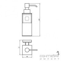Дозатор для жидкого мыла Аква Родос Leonardo 9932 OC0000491
