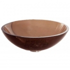 Скляна раковина на стільницю Rea Bowl REA-U0053 коричнева