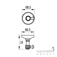 Гачок Аква Родос Milano Bronze 9615 АР0001570