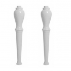 Набір прямих керамічних ніжок під умивальник Disegno Ceramica Paolina (PA01200001), колір білий