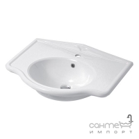 Встраиваемая консольная раковина Disegno Ceramica Paolina (PA07000X01), цвет белый