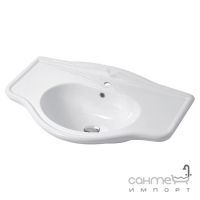 Вбудована консольна раковина Disegno Ceramica Paolina (PA09000X01), колір білий