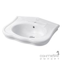 Консольная керамическая раковина Disegno Ceramica Paolina (PA07054X01), цвет белый