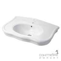 Консольная керамическая раковина Disegno Ceramica Paolina (PA09057X01), цвет белый