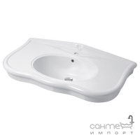 Консольная керамическая раковина Disegno Ceramica Paolina (PA11061X01), цвет белый
