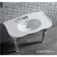 Консольная керамическая раковина Disegno Ceramica Paolina (PA11061X01), цвет белый