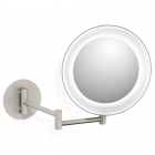 Косметичне дзеркало з настінним LED-підсвічуванням Decor Walther BS 16 ToUCH 0121400 матовий нікель