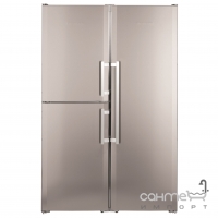 Комбинированный холодильник Side-by-Side Liebherr SBSef 7343 Comfort BioFresh NoFrost (А++) серебристый (SKef 4200 + SBNef 3200)