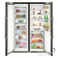 Комбінований холодильник Side-by-Side Liebherr SBSbs 8673 Premium BioFresh NoFrost (А+++) чорний (SKBbs 4350 + SGNPbs 4365)