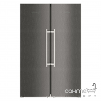 Комбинированный холодильник Side-by-Side Liebherr SBSbs 8673 Premium BioFresh NoFrost (А+++) черный (SKBbs 4350 + SGNPbs 4365)