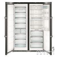Комбинированный холодильник Side-by-Side Liebherr SBSbs 8673 Premium BioFresh NoFrost (А+++) черный (SKBbs 4350 + SGNPbs 4365)