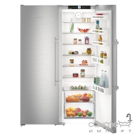 Комбинированный холодильник Side-by-Side Liebherr SBSef 7242 Comfort NoFrost (А++) серебристый (SKef 4260 + SGNef 3036)