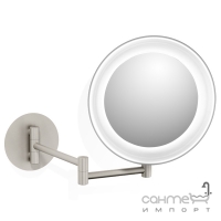 Косметичне дзеркало з настінним LED-підсвічуванням Decor Walther BS 16 ToUCH 0121400 матовий нікель