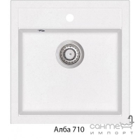Гранітне кухонна мийка AquaSanita Standard Tesa SQT100W колір на вибір