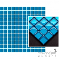 Мозаїка скляна 29.8x29.8 Paradyz Universal Glass Mosaic Azzurro Синя