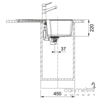 Кухонная мойка Franke Urban UBG 611-78 114.0574.942 миндаль