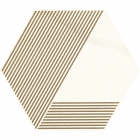 Керамограніт під мармур шестикутний 17,1 x19, 8 Paradyz Calacatta Hexagon Mat. A Білий Матовий