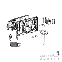 Модуль системы очистки воздуха с контейнером и ручным срабатыванием Geberit DuoFresh 115.051.BZ.1 серый