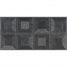 Настенная керамогранитная плитка с рельефом 30,3x61,3 Pamesa At. Eiffel Rlv Negro Черная
