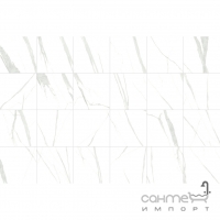 Керамический гранит под мрамор 60x60 Stevol Carrara матовая Белый LVF6693