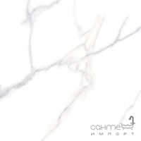 Керамограніт під мармур 60х60 Megagres Carrara Білий GPF6012