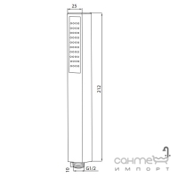 Ручний душ M&Z Lauren ACS550B7 ARСTIC матовий білий