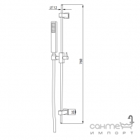 Душевая стойка M&Z ACS80074 хром