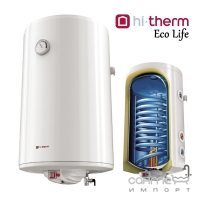 Вертикальний комбінований електричний водонагрівач Hi-Therm Eco Life VBO 150-0,05+0,3м2 білий