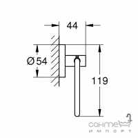 Держатель для туалетной бумаги Grohe Essentials 40689AL1 матовый графит