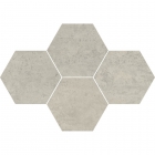 Мозаика из шестиугольников 28,3x40,8 StarGres Loft Tech Mosaic Heksagon Grey Серая