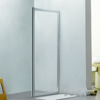 Боковая стенка Eger 599-153-80W(h) 80х195 профиль хром, стекло прозрачное