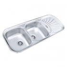 Кухонна мийка Ukinox Galant GAP 1200.500.20 GW 8К полірована нерж. сталь