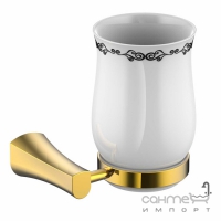 Склянка підвісна Imprese Cuthna 120280 золото золото/біла кераміка
