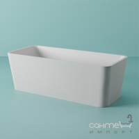 Окремостояча ванна зі штучного каменю Artceram Square ACW004 01 біла глянсова