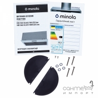 Вытяжка полновстраиваемая Minola HBI 5663 WH Glass 1000 LED Line белая