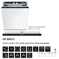 Вбудована посудомийна машина на 13 комплектів посуду Kuppersbusch GX6550.0v