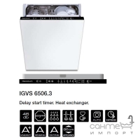 Вбудована посудомийна машина на 13 комплектів посуду Kuppersbusch IGVS6506.3